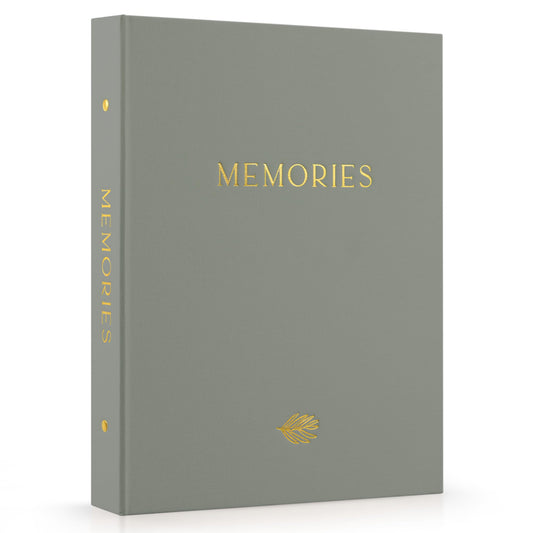 Beautiful Linen Photo Album For 4x6 Photos - Safely Holds Up To 256 Pictures of Unique Memories - The Perfect Large Photo Book To Store All Pictures of Treasured Family, Baby or Wedding Moments