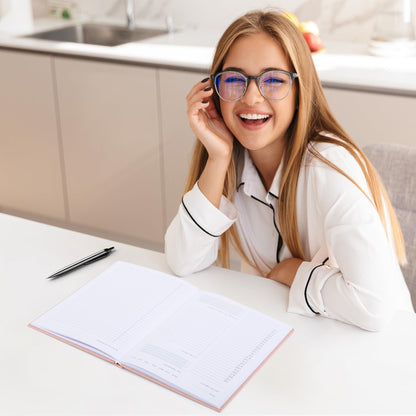 Aesthetic Daily Planner And Notebook With Hourly Schedule - Modern Hardcover To do List Notepad to Easily Organize Your Work Tasks And Appointments - The Perfect Book for School & Office Supplies