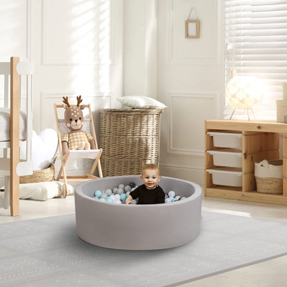 Large Foam Ball Pit for Toddlers - This Stylish Ball Pit Creates a Fun and Safe Play Area for Your Kids & Babies - Soft Ballpit That Fits Nicely with Any Decor - Balls not Incl.