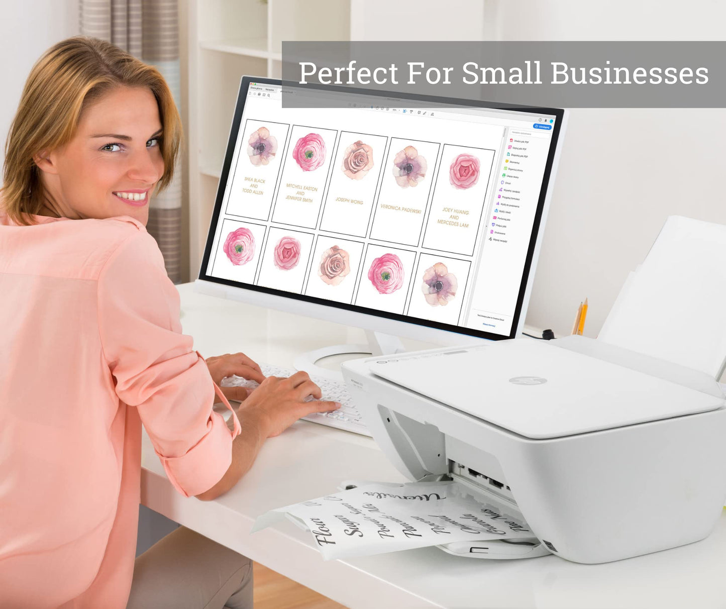 Premium Printable Vinyl Sticker Paper for Your Inkjet and Laser Printer - 25 Matte White Waterproof Decal Paper Sheets - Dries Quickly and Holds Ink Beautifully - Accessories Set for Cricut