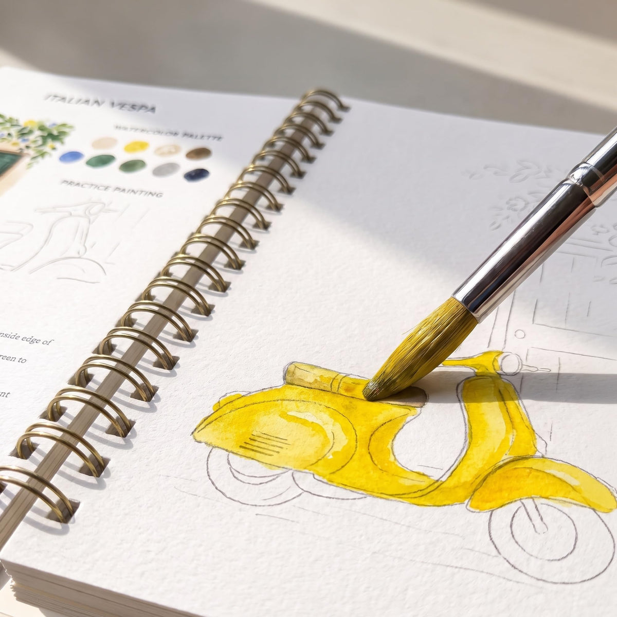 Beautiful Watercolor Workbook for Beginners - Relaxing & Easy to Paint