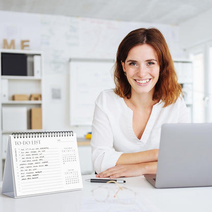 Aesthetic Desk Calendar 2026 - Runs until December 2026 - Beautiful Small Flip Desktop Calendar for Easy Organizing