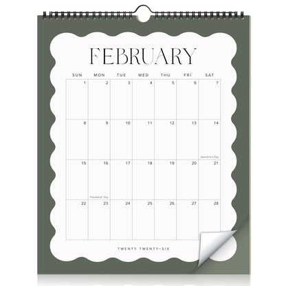 Aesthetic 2026 Wall Calendar - Runs Until December 2026 - The Perfect Modern Calendar Planner for Easy Organizing