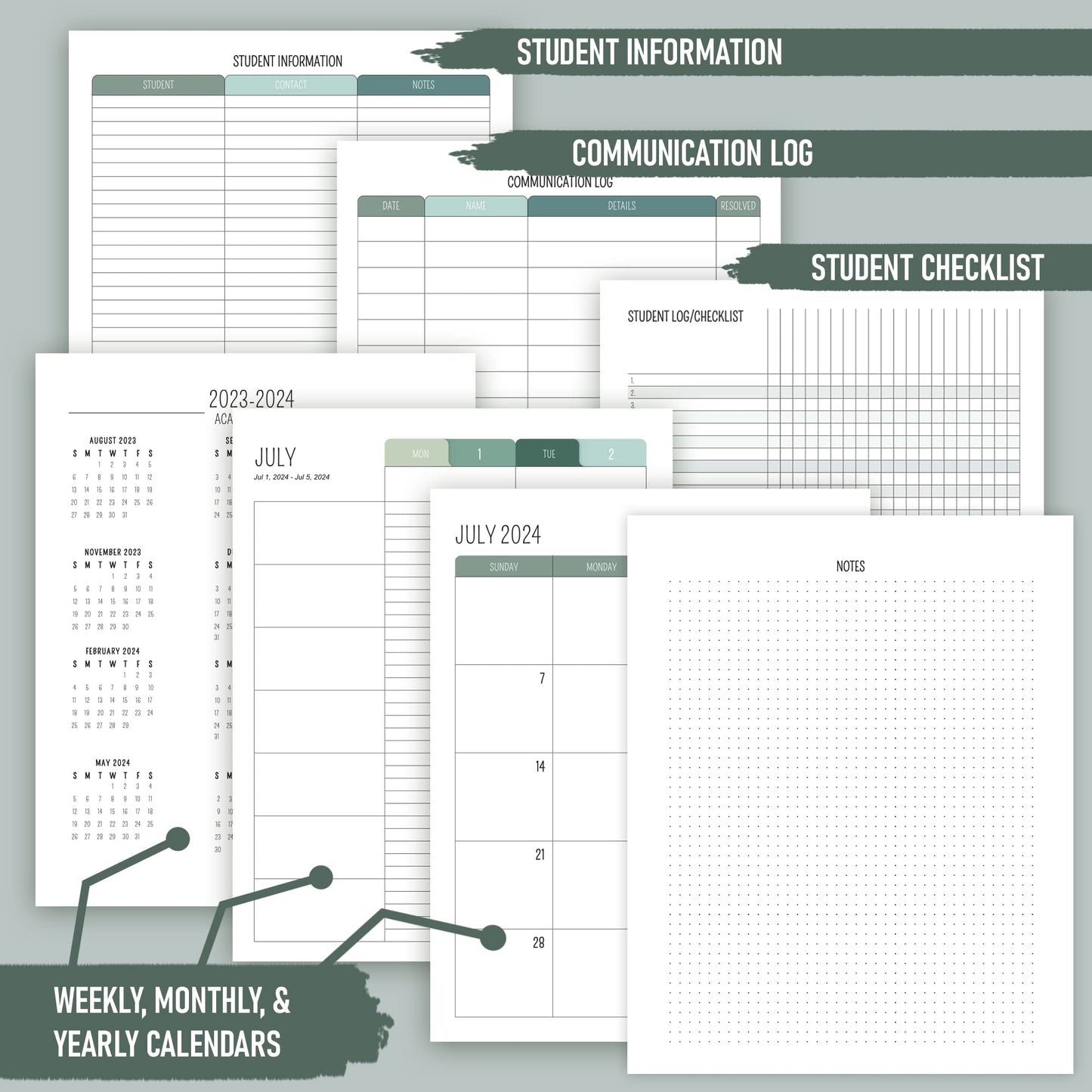 Simplified Teacher Planner For The 2022-2023 Academic School Year - Your All Inclusive 8.5"x11" Lesson Plan Book - Easily Organize Your Daily, Weekly and Monthly Classroom Schedule