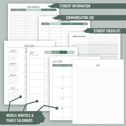 Simplified Teacher Planner For The 2022-2023 Academic School Year - Your All Inclusive 8.5"x11" Lesson Plan Book - Easily Organize Your Daily, Weekly and Monthly Classroom Schedule