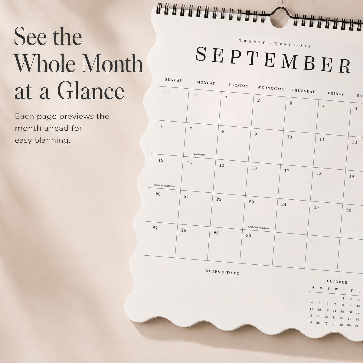 Beautiful 2026-2027 Wall Calendar - Runs August 2026 until December 2027