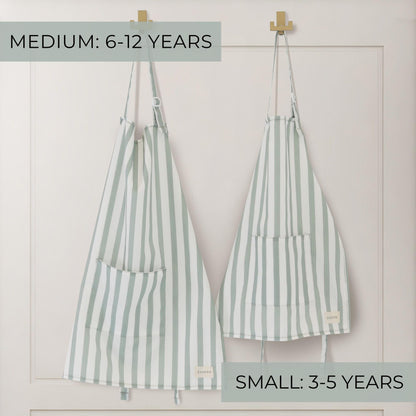 ZICOTO Kids Apron for Girls & Boys - Toddler Apron with Pocket for Cooking, Baking & Crafts - Christmas Gift for Little Chef