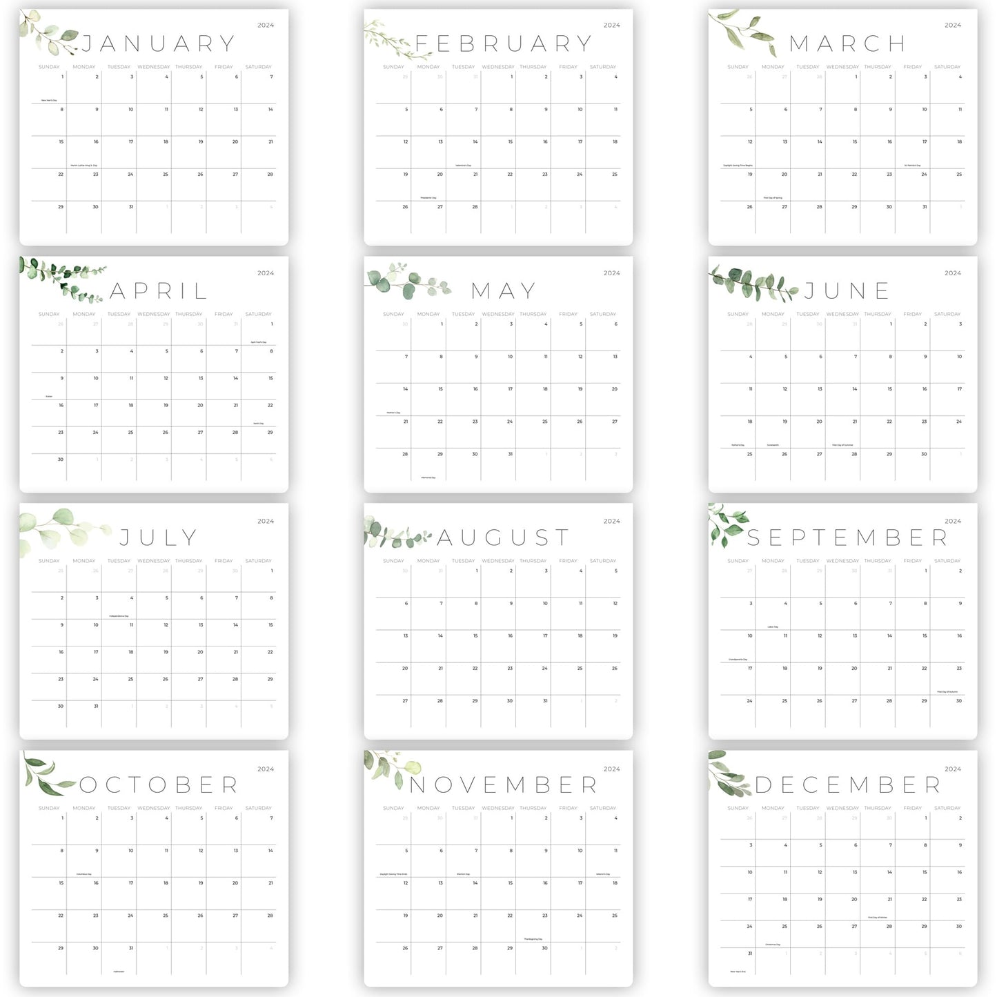 Beautiful 2024 Magnetic Calendar For Refrigerator - Incl. 2023 and Runs Until December 2024 - The Perfect Monthly Fridge Calendar for Easy Organizing
