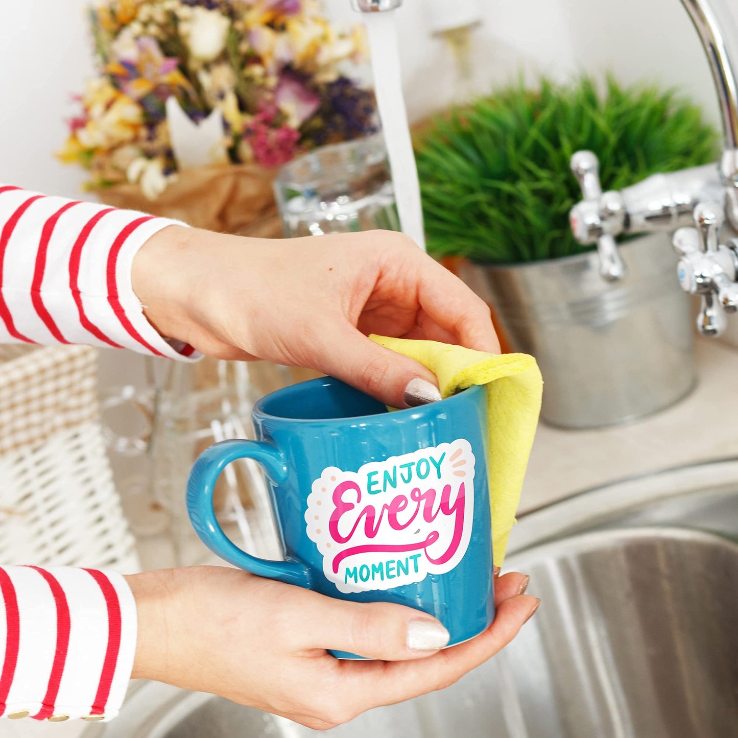 Premium Printable Vinyl Sticker Paper for Your Inkjet and Laser Printer - 25 Matte White Waterproof Decal Paper Sheets - Dries Quickly and Holds Ink Beautifully - Accessories Set for Cricut