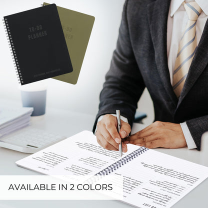 ZICOTO Aesthetic To Do List Notebook For Work or Home - Simple Daily Planner to Easily Organize Your Tasks And Boost Productivity - Stylish Undated Organizer Supplies For Women and Men