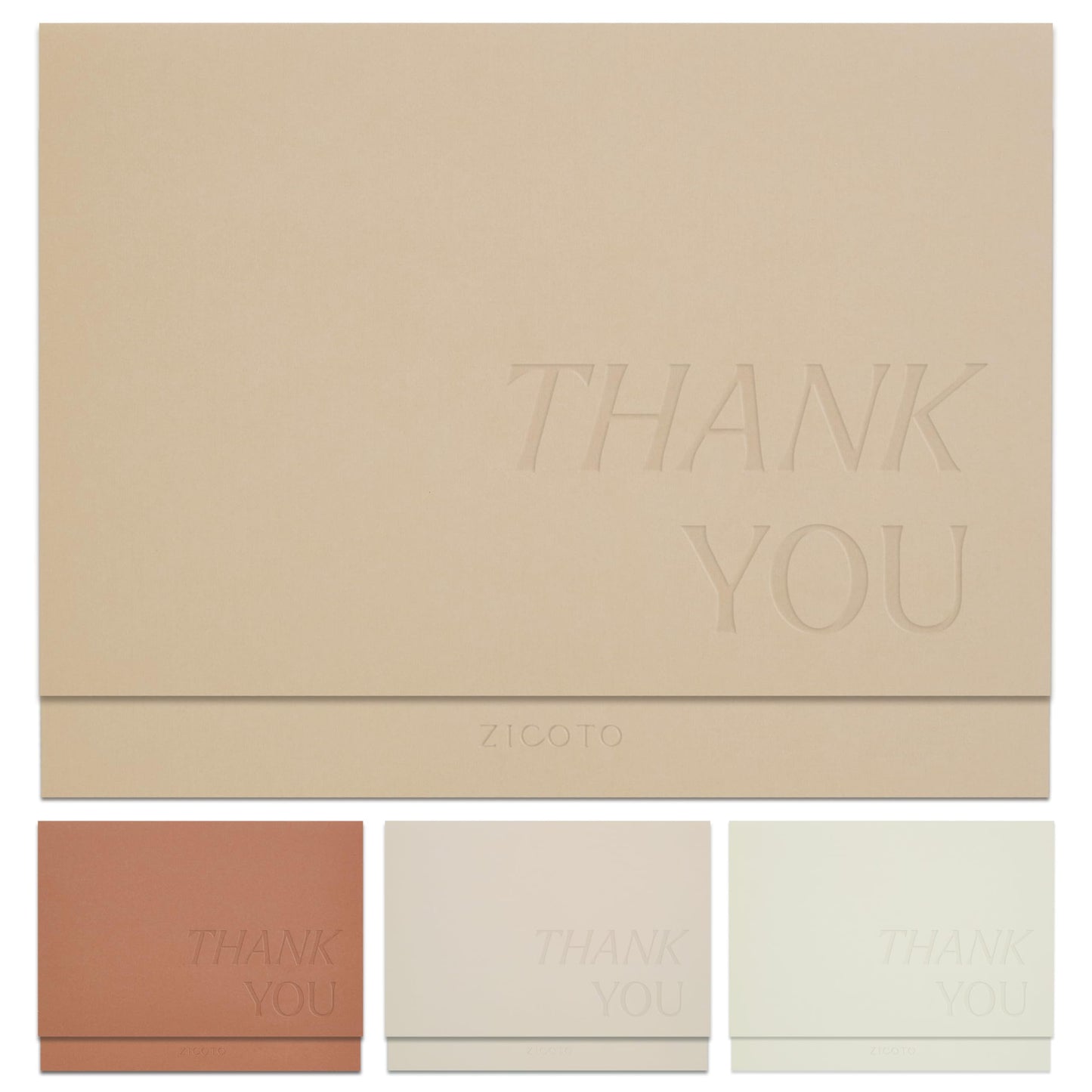 Beautiful Thank You Cards Set of 30 With Envelopes and Stickers - Elegant Blank Cards For Personalized Notes - Perfect Bulk Stationary Set For All Occasions incl. Weddings, Business & Baby Showers