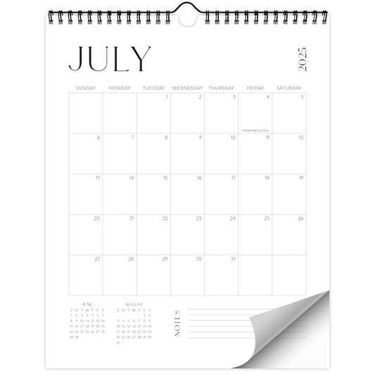 Beautiful 2025-2026 Wall Calendar - Runs from June 2025 until December 2026 - Large 14.5"x11.5" Office Wall Calendar for Easy Organizing