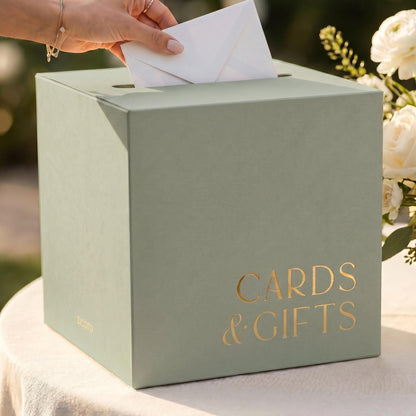 ZICOTO Elegant Wedding Card Box for a Beautiful Reception Gift Table – Lovely Card Box for Wedding, Graduation and Celebration Decor – Charming Envelope Gift Box