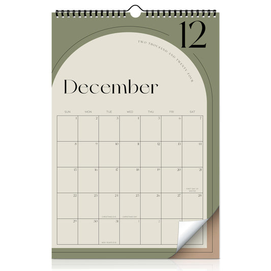 Aesthetic 2025 Wall Calendar - Runs from June 2024 Until December 2025 - The Perfect 2024-2025 Wall Hanging Calendar Planner for Easy Organizing