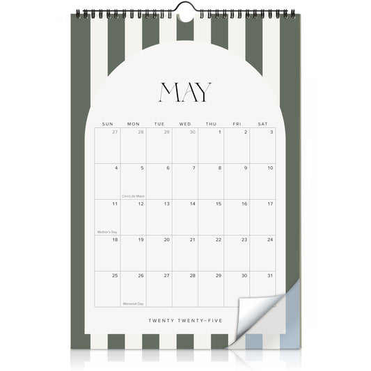 Aesthetic 2025-2026 Wall Calendar - Runs from May 2025 Until December 2026 - The Perfect Modern Calendar Planner for Easy Organizing