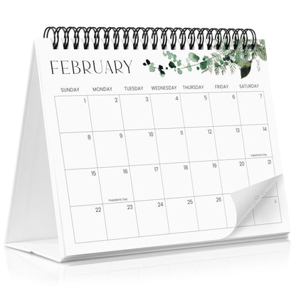 Aesthetic Desk Calendar 2026 - Runs until December 2026 - Beautiful Small Flip Desktop Calendar for Easy Organizing