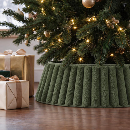 Beautiful Christmas Tree Collar - Modern 29" Velvet Tree Ring