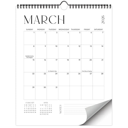 Beautiful 2026-2027 Wall Calendar - Runs from January 2026 until July 2027 – Large 14.5"x11.5" Office Wall Calendar for Easy Organizing