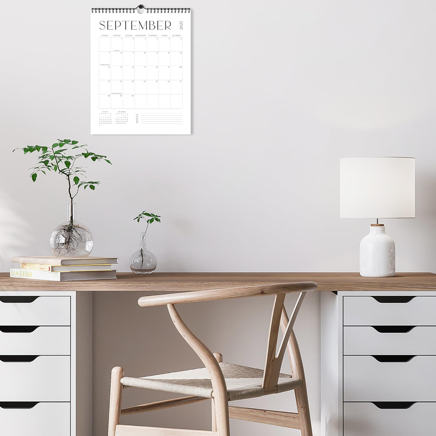 Beautiful 2025-2026 Wall Calendar - Runs from June 2025 until December 2026 - Large 14.5"x11.5" Office Wall Calendar for Easy Organizing