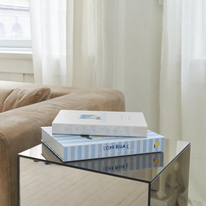 ZICOTO Beautiful Decorative Book Boxes – Set of 2 Faux Books with Lids, Paper-Covered Storage for Coffee Table, Bookshelf or Mantel – Modern Photo & Keepsake Organizer