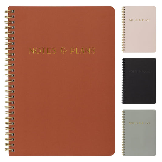 Beautiful Daily Planner And Notebook With Hourly Schedule - Aesthetic Spiral To do List Notepad to Easily Organize Your Tasks And Appointments - Stylish Book And School Or Office Supplies For Women