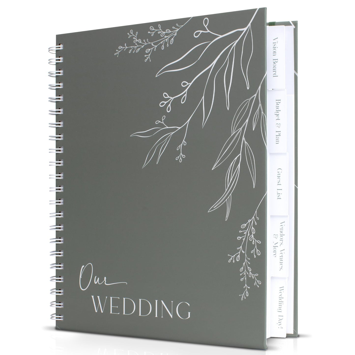 Beautiful Minimalistic Wedding Planner Book and Organizer - Enhance Excitement and Makes Your Countdown Planning Easy - Unique Engagement Gift for Newly Engaged Couples, Future Brides and Grooms