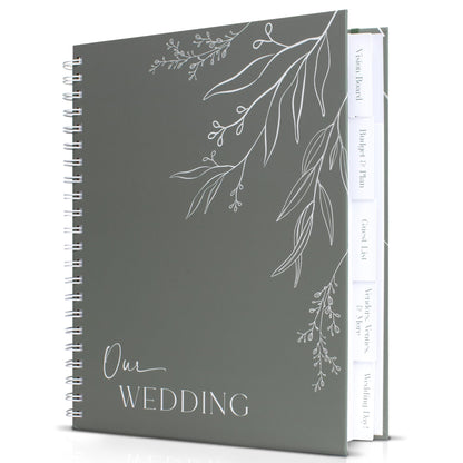 Beautiful Minimalistic Wedding Planner Book and Organizer - Enhance Excitement and Makes Your Countdown Planning Easy - Unique Engagement Gift for Newly Engaged Couples, Future Brides and Grooms