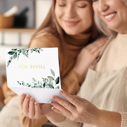 ZICOTO Beautiful Thank You Card Set - 30 Elegant Blank Cards with Envelopes & Stickers - Ideal for Weddings, Business, Baby Showers & More - Premium Bulk Stationery for All Occasions