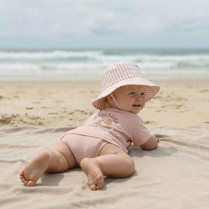 Beautiful Baby Sun Hat 0-6 Months - Adjustable Toddler Hat with UPF 50+ Sun Protection - Cute Kids Bucket Hat for Beach