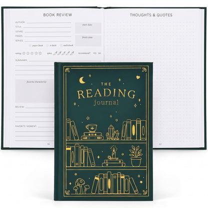 Beautiful Reading Journal for Book Lovers - Sturdy Hard Cover Tracker