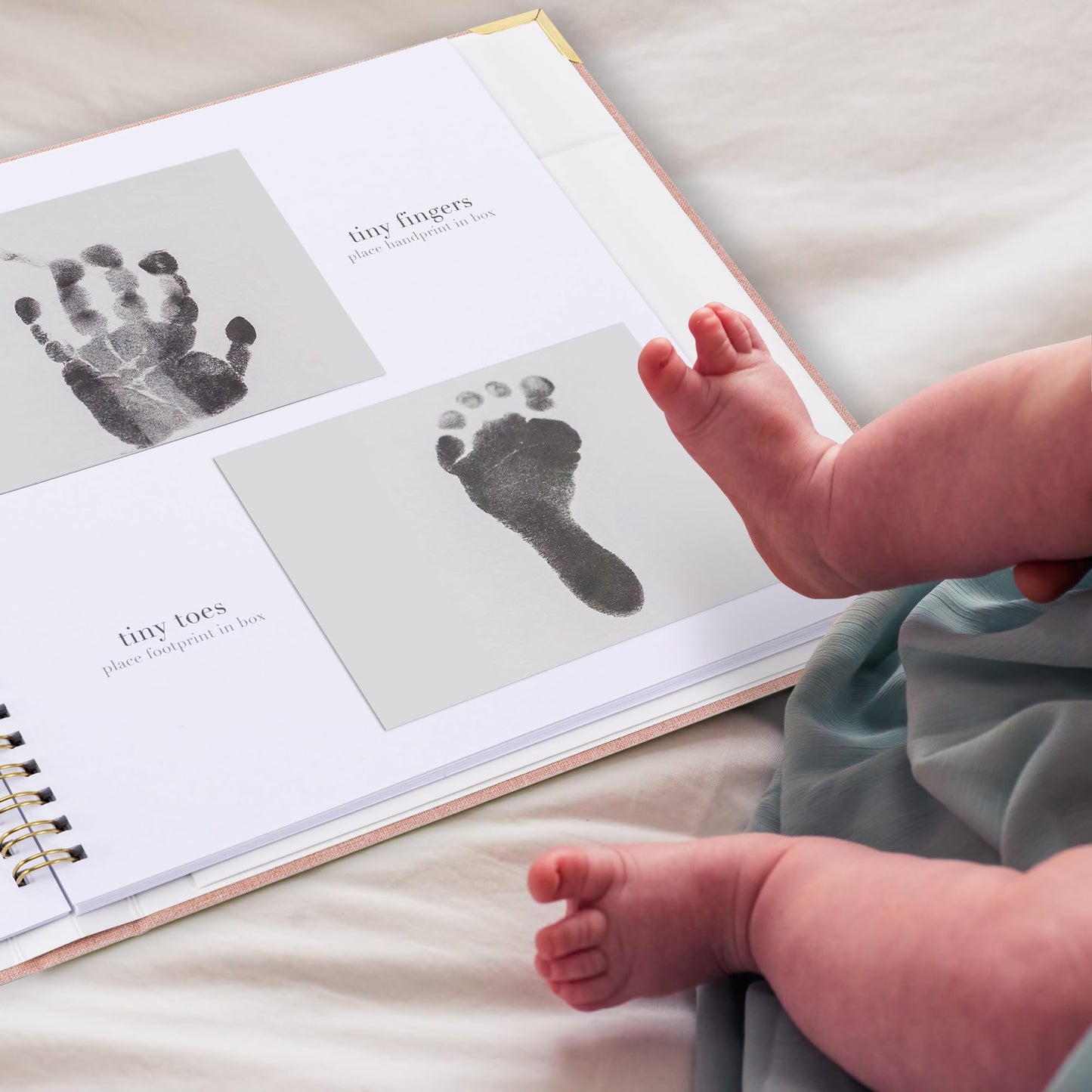 Keepsake Baby Memory Book for Boys and Girls - Timeless First 5 Year Baby Book - Neutral Journal Scrapbook or Photo Album - Record a Milestone for Every Event from Birth to Age 5
