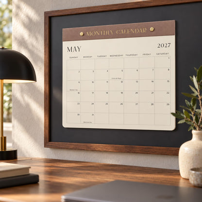 Beautiful 2027-2028 Magnetic Fridge Calendar - January 2027 - July 2028