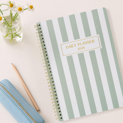 Beautiful 2026 Daily Planner - 7" x 10" Planner for Women or Men with Weekly & Monthly Spreads for Easy Planning - Beautiful Calendar Book to Organize Tasks and Boost Productivity
