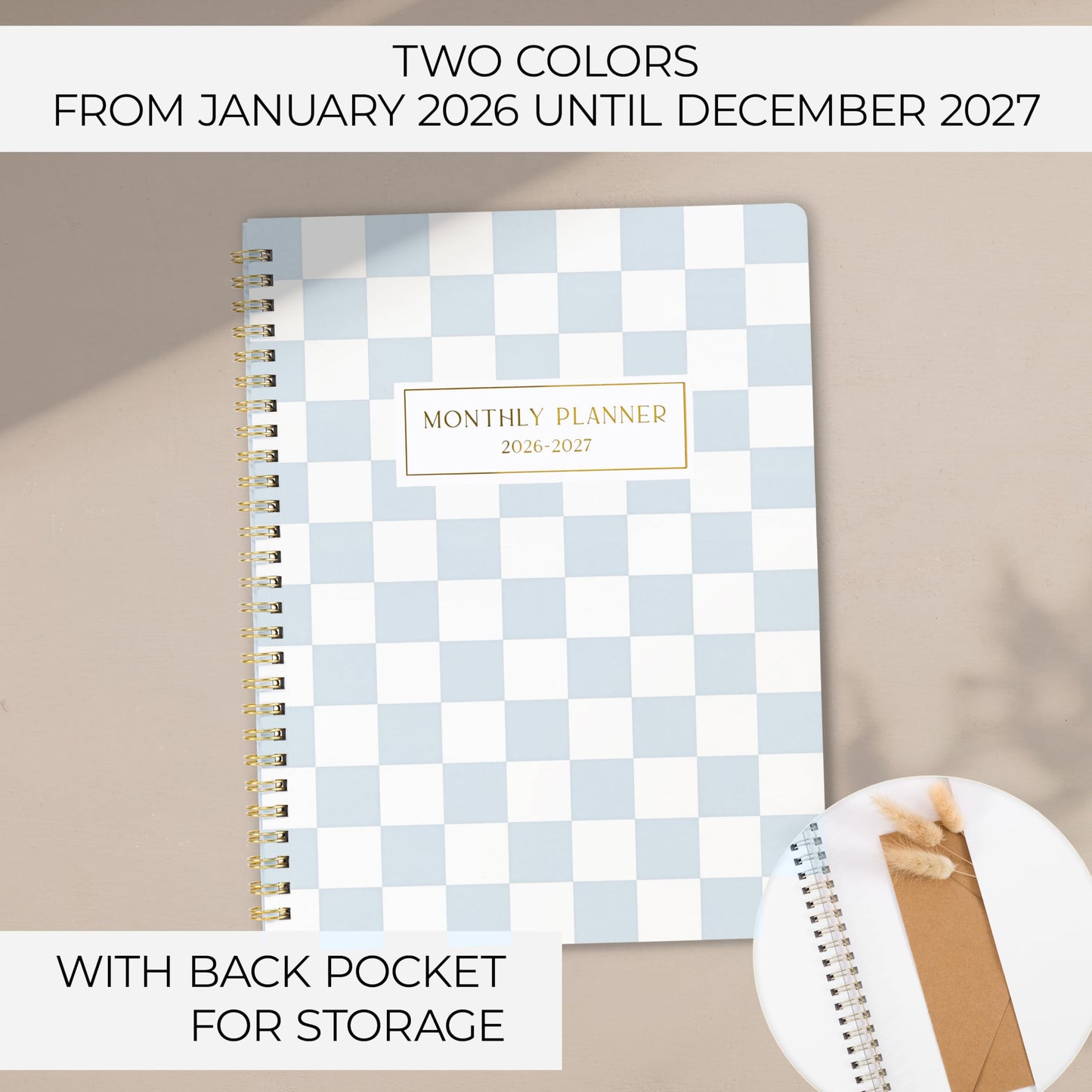 Beautiful 2026-2027 Monthly Planner - To Do List Notebook That Easily Organizes Your Tasks to Boost Productivity - Runs From July 2026 Until December 2027