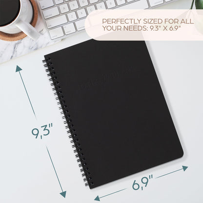 Beautiful Daily Planner And Notebook With Hourly Schedule - Aesthetic Spiral To do List Notepad to Easily Organize Your Tasks And Appointments - Stylish Book And School Or Office Supplies For Women