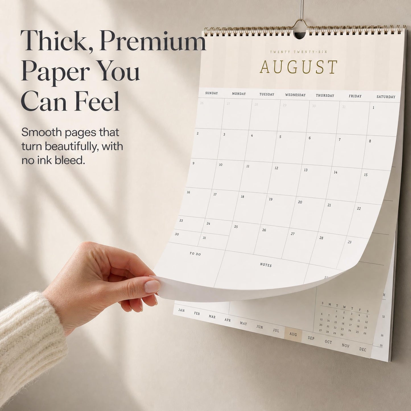 Aesthetic 2026-2027 Wall Calendar - Runs from June 2026 Until December 2027 - The Perfect Modern Calendar Planner for Easy Organizing