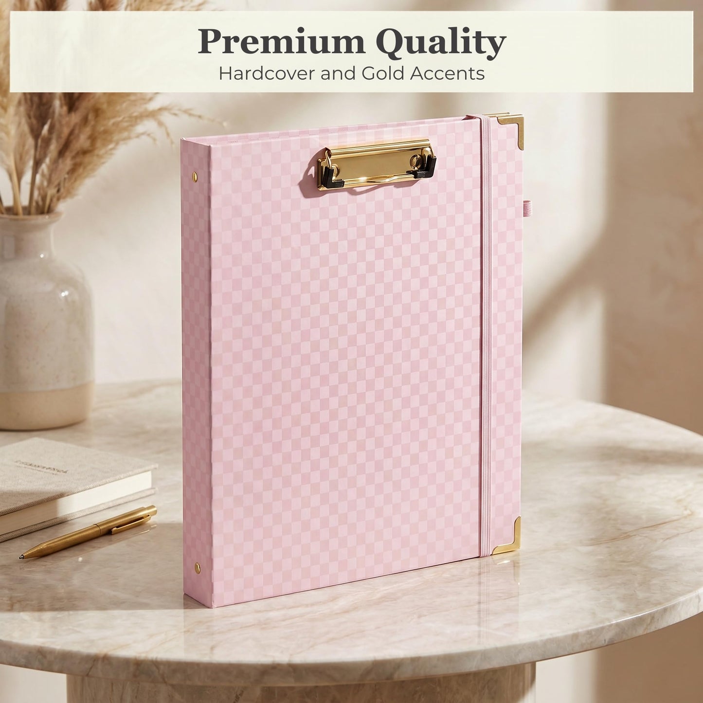 ZICOTO Elegant Clipboard Binder with Dividers - Professional Document Portfolio Notepad for Office, School, Home - with Tabs and File Folder for Easy Organization