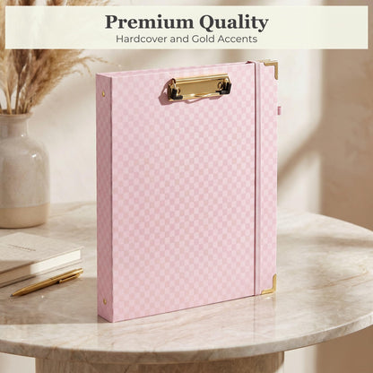 ZICOTO Elegant Clipboard Binder with Dividers - Professional Document Portfolio Notepad for Office, School, Home - with Tabs and File Folder for Easy Organization