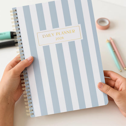 Beautiful 2026 Daily Planner - 7" x 10" Planner for Women or Men with Weekly & Monthly Spreads for Easy Planning - Beautiful Calendar Book to Organize Tasks and Boost Productivity