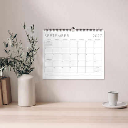 Beautiful 2027-2028 Wall Calendar - Runs from January 2027 - July 2028