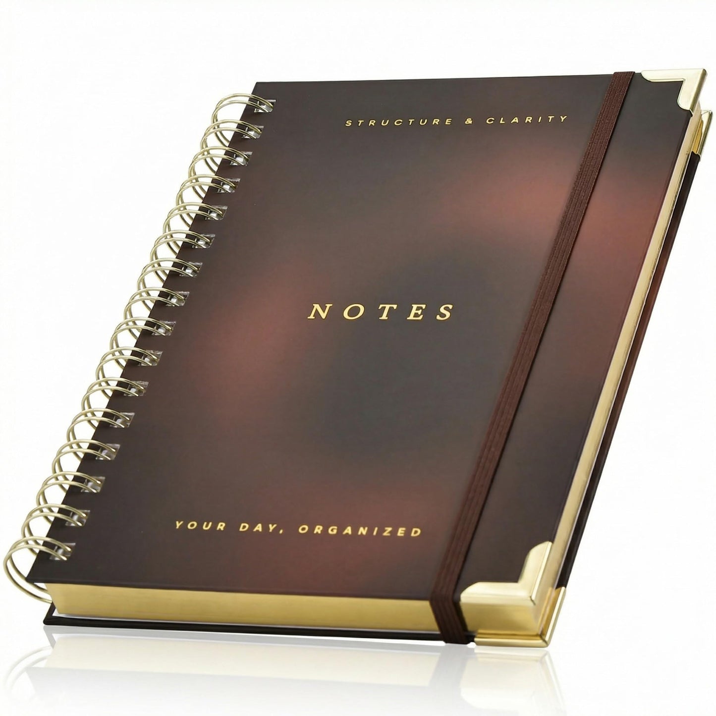 Aesthetic Daily Planner And Notebook With Hourly Schedule - Beautiful Spiral To do List Notepad For Work/Home to Organize Tasks And Appointments - Stylish School/Office Supplies Book For Women