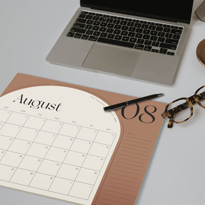 Aesthetic 2024 Desk Calendar - Minimal 2023-2024 Desktop Or Wall Calendar Runs Until December 2024 - The Perfect Large Calendar for Easy Planning