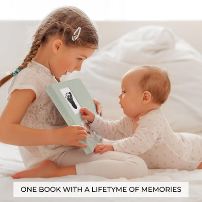 Keepsake Baby Memory Book for Boys and Girls – Timeless First 5 Year Baby Book With Photoslots – Cute Journal Scrapbook or Photo Album - Record a Milestone for Every Event from Birth to Age 5
