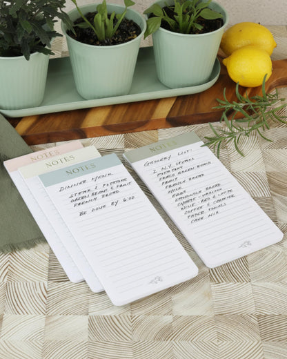 Beautiful Magnetic Notepads for Fridge - Set Of 4 Modern Note Pads With Lined Pages to Easily Write Notes & Make Grocery/Shopping Lists - The Perfect To Do Pad w/ Strong Magnets for Your Refrigerator