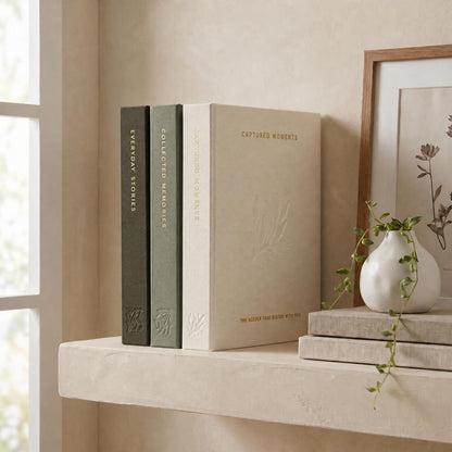 Beautiful Photo Album Set of 3 For 4x6 Photos - Safely Holds Up To 216 Pictures of Unique Memories - The Perfect Small Photo Book Set To Store All Pictures of Treasured Family, Baby or Wedding Moments