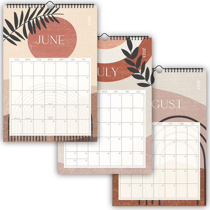 Aesthetic Boho Wall Calendar 2023-2024 - Runs from June 2023 Until December 2024 - The Perfect Monthly Calendar With Mid Century Designs for Easy Organizing