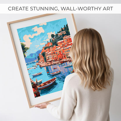 Beautiful Paint By Number Kit for Adults - Relaxing & Beginner-Friendly Painting Set with 2 Canvases, Premium Brushes & Vibrant Acrylic Colors - Perfect Crafts Gift for Women to Create Wall-Worthy Art