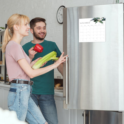 Beautiful 2025-2026 Magnetic Fridge Calendar - Runs From July 2025 Until December 2026 - The Perfect Monthly Refrigerator Calendar for Easy Organizing