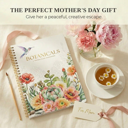 Beautiful Watercolor Workbook for Beginners - Relaxing & Easy to Paint
