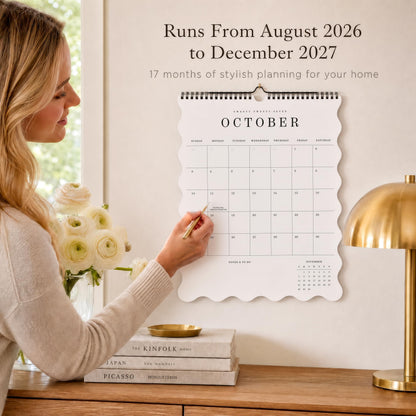 Beautiful 2026-2027 Wall Calendar - Runs August 2026 until December 2027